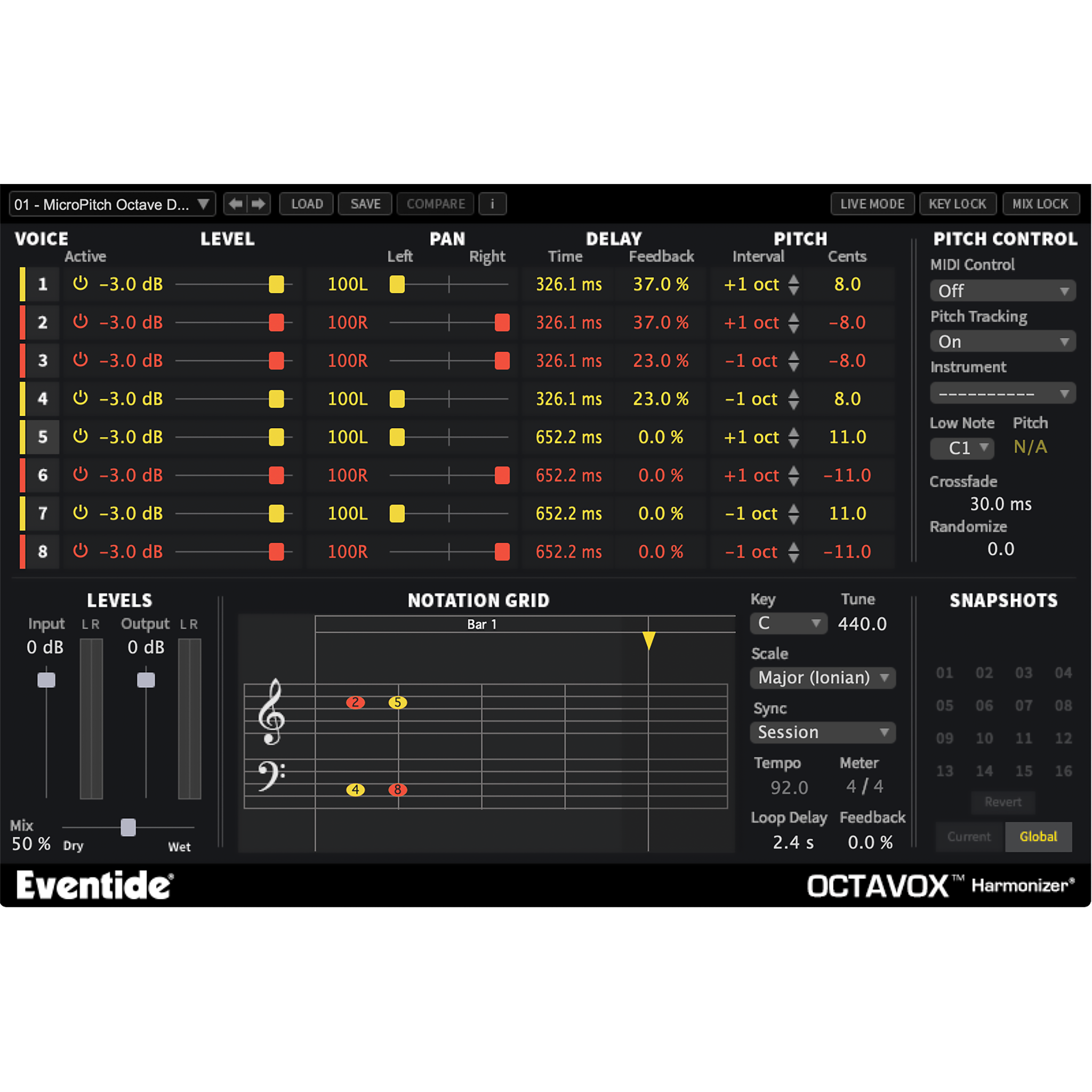 Octavox User Interface